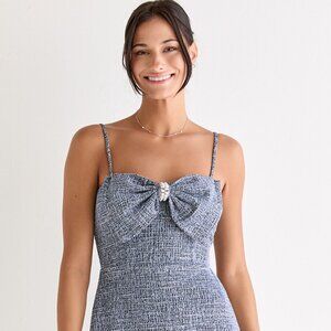 Francescas Nicole Bow Corset Mini Dress